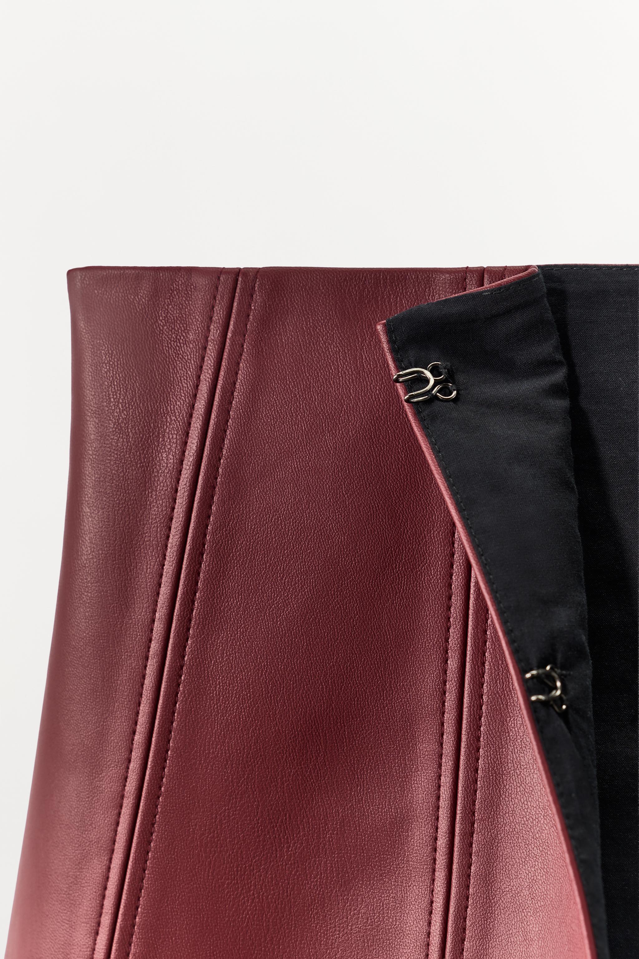 FAUX LEATHER CORSET BELT